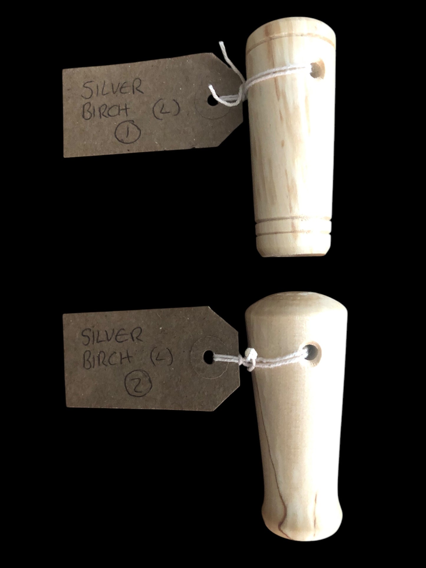 Large Ferro rod handle handmade from SILVER BIRCH