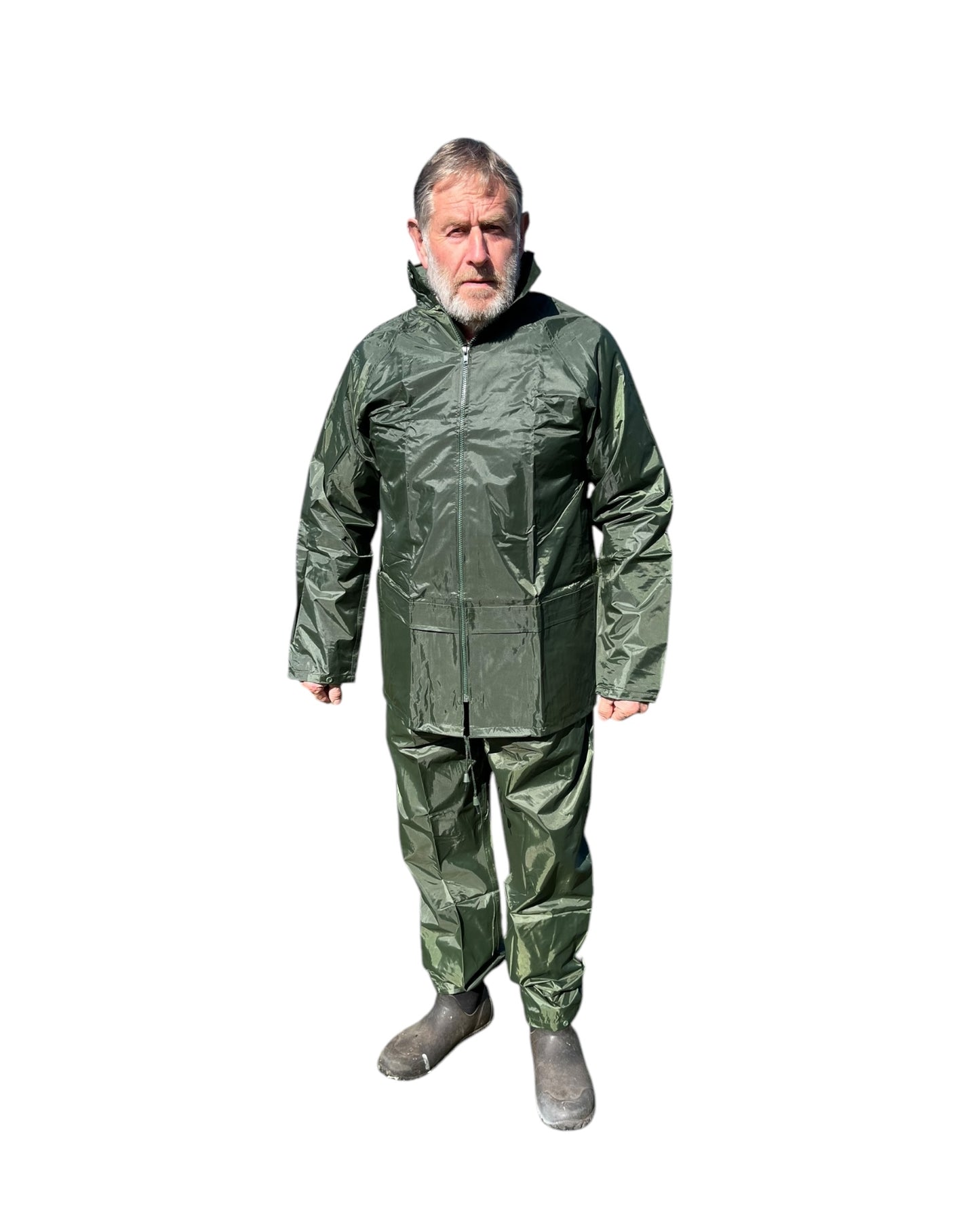 Waterproof jacket and trouser set ex fire brigade - new in zip bag