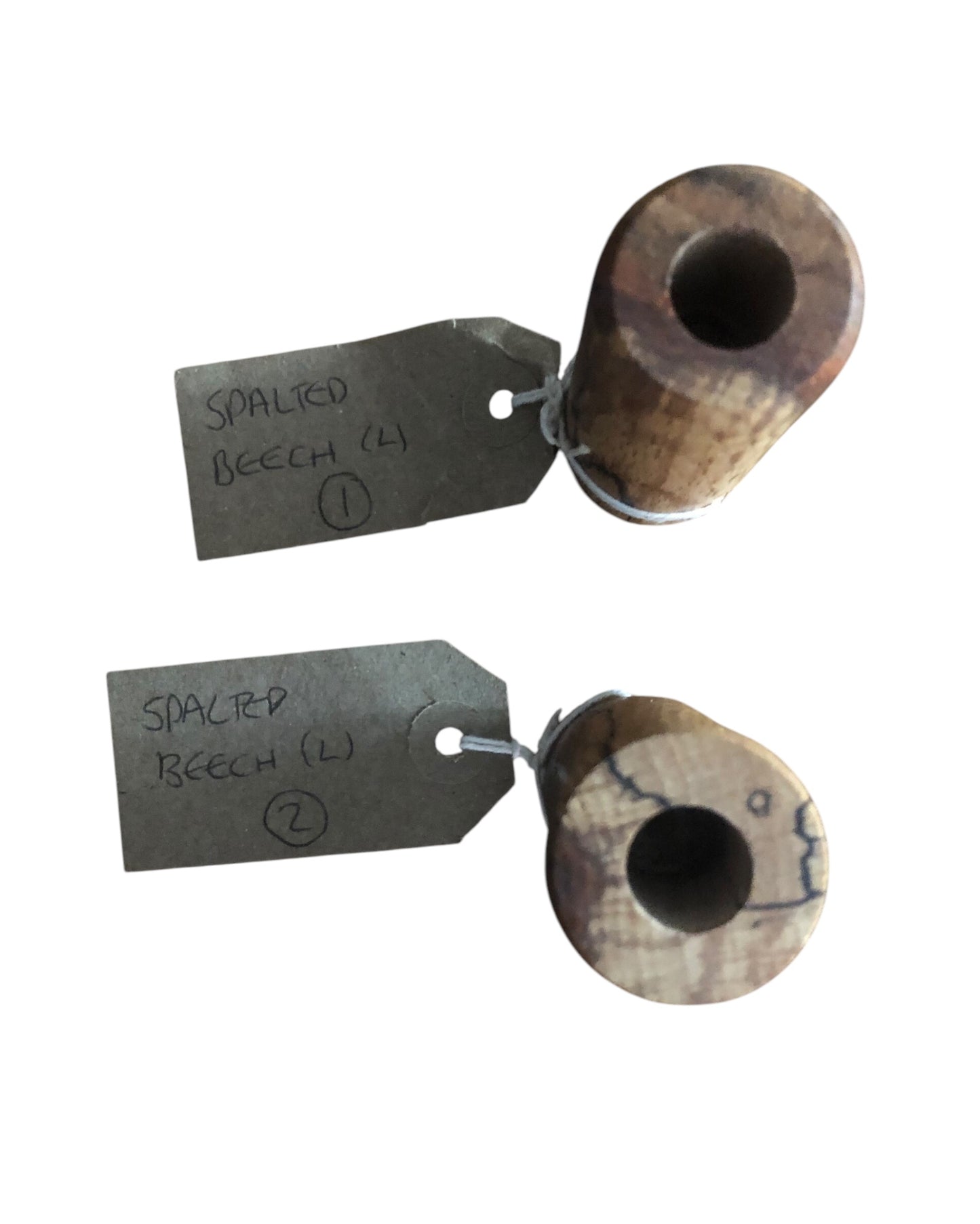 Large Ferro rod handle handmade from SPALTED BEECH