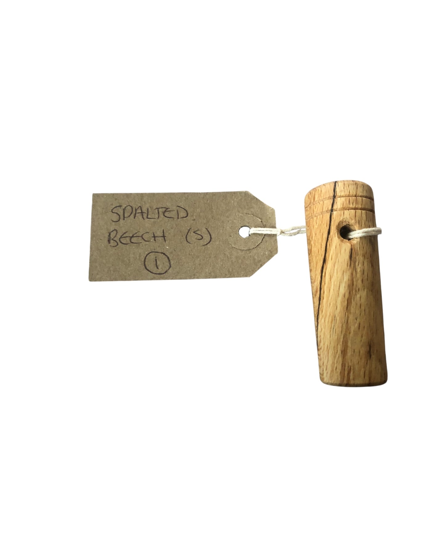 Small Ferro rod handle handmade from SPALTED BEECH