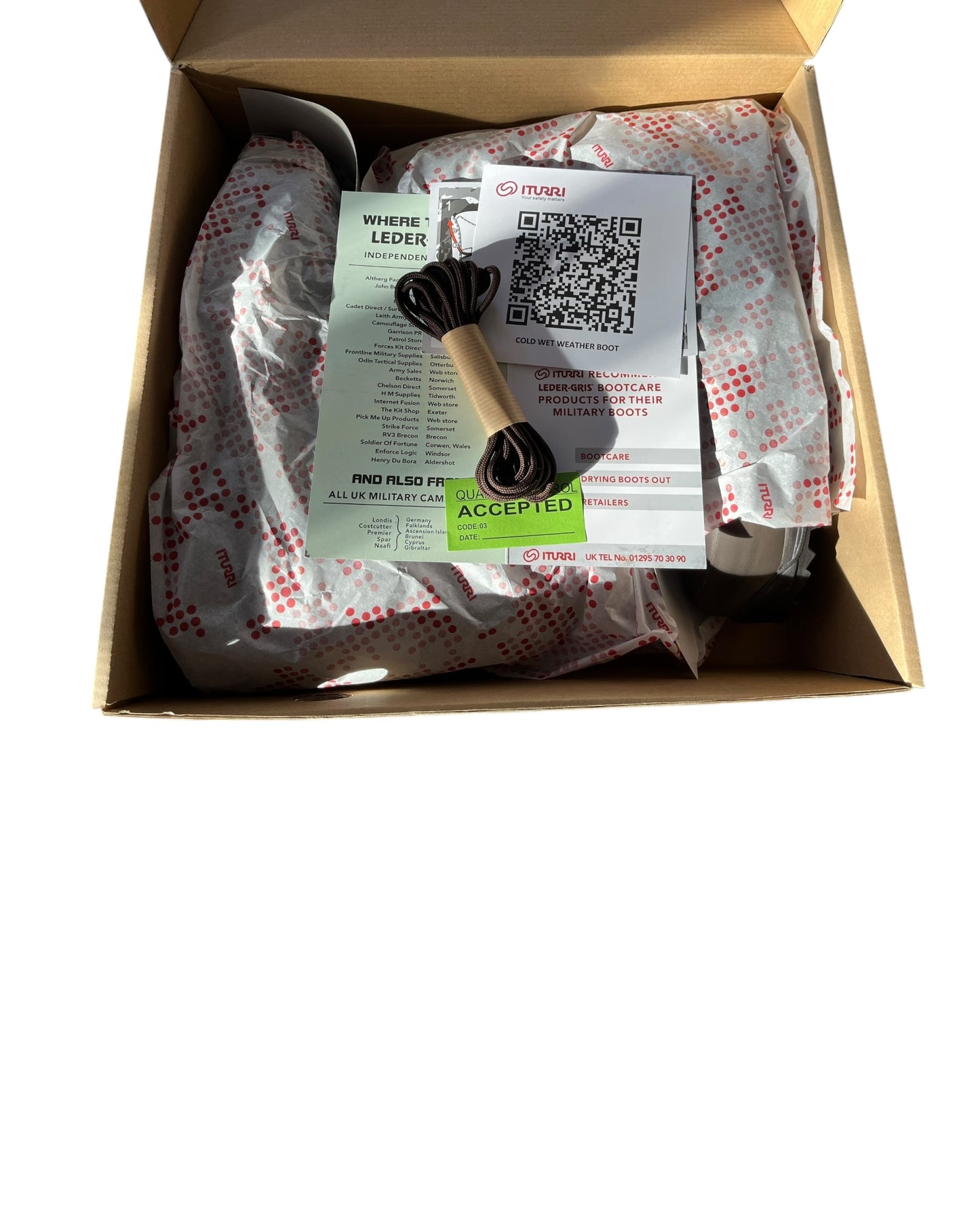 Iturri British army issue cold wet weather gore-tex leather boots