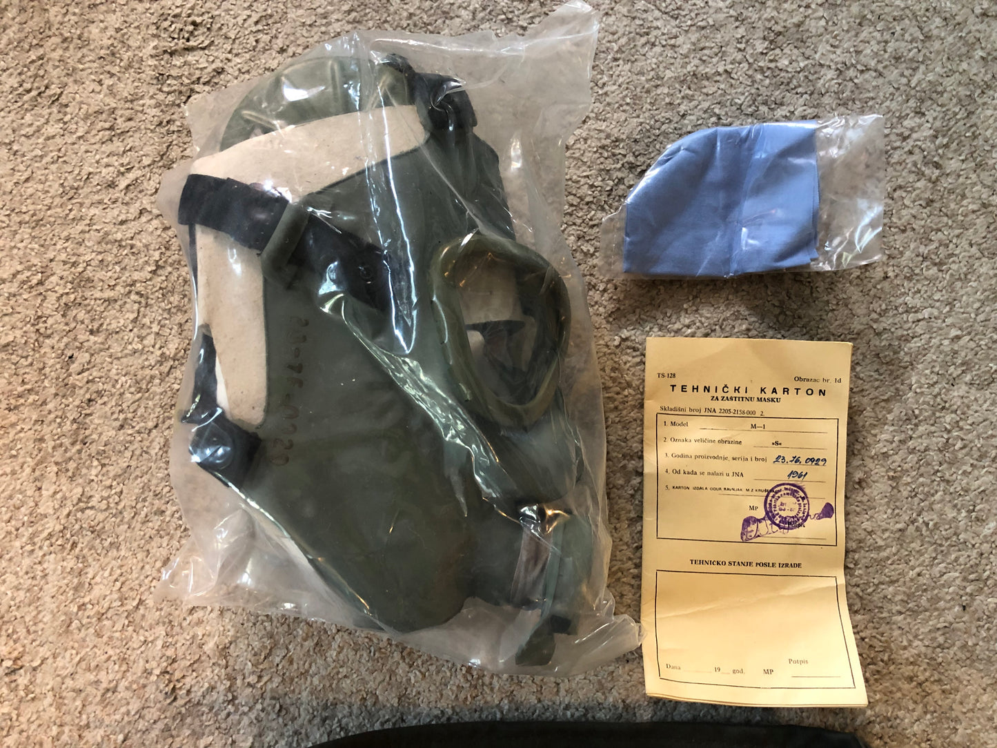 Yugoslavian JNA Gas Mask set- NEW