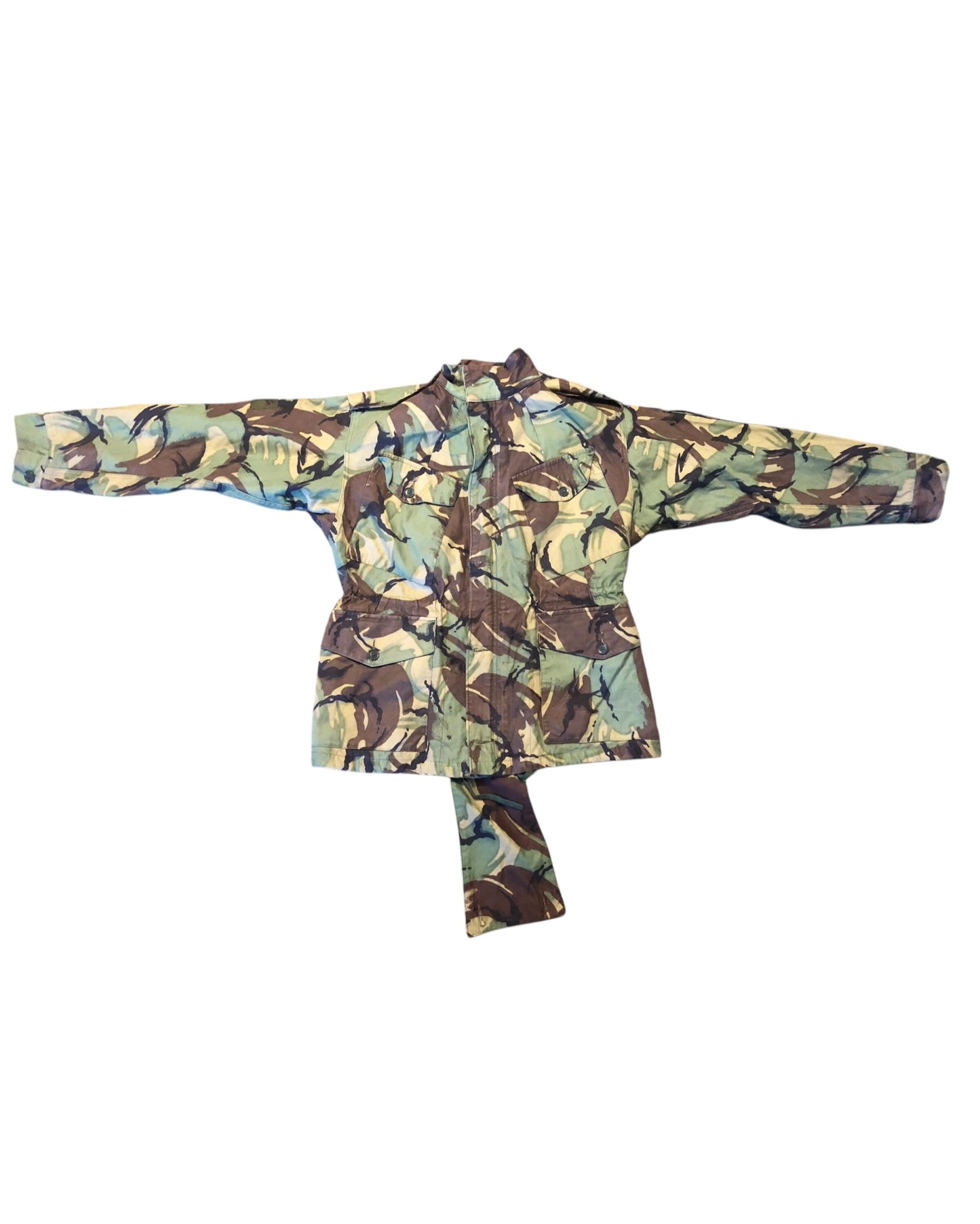 Vintage British Army combat smock 1968 pattern DPM woodland