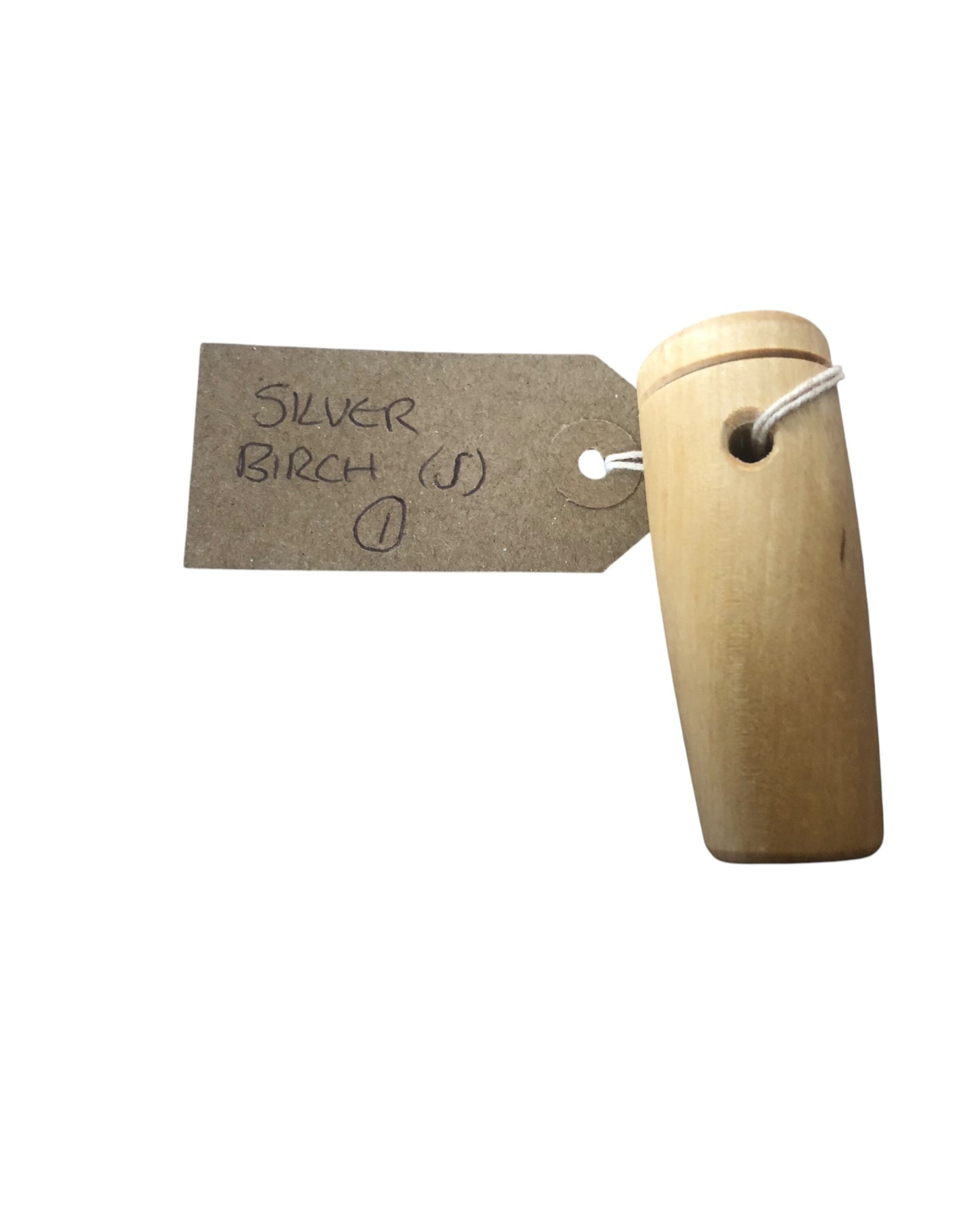 Small Ferro rod handle handmade from SILVER BIRCH