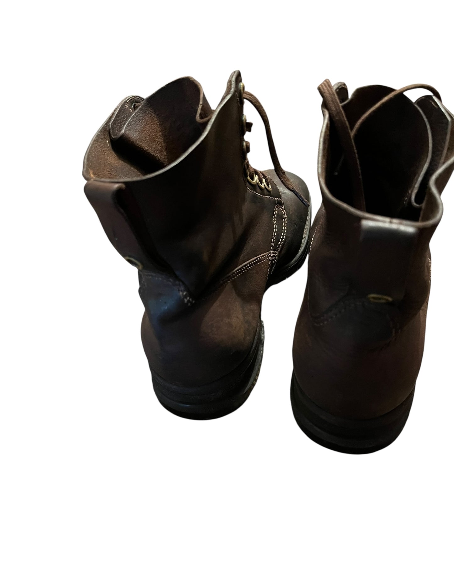 Swedish Army M59 brown leather boots size 7 EU 41