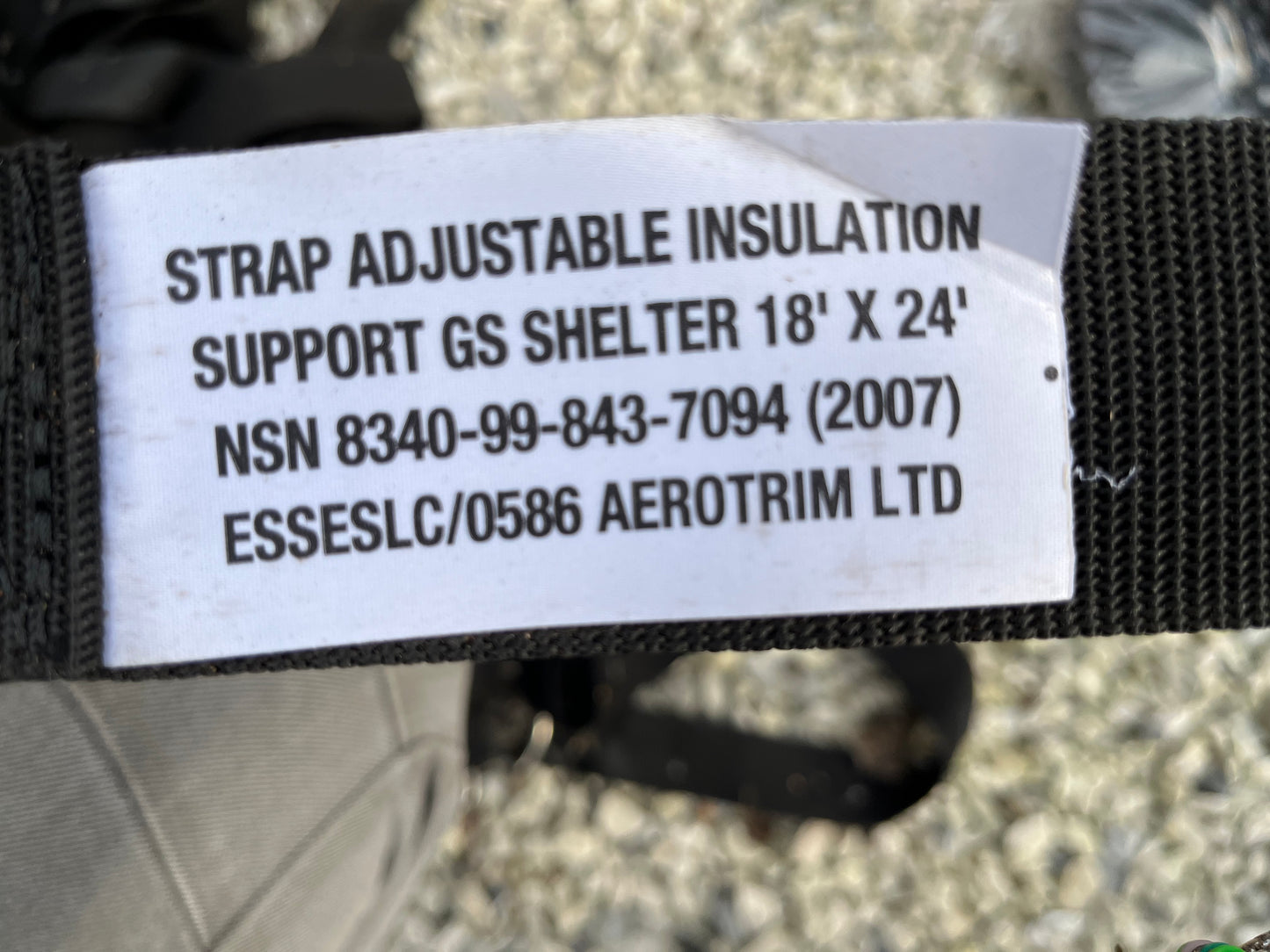Pair of adjustable storm straps for 12x12’ and 18x24’ army tents, marquees, gazebos and GS shelter