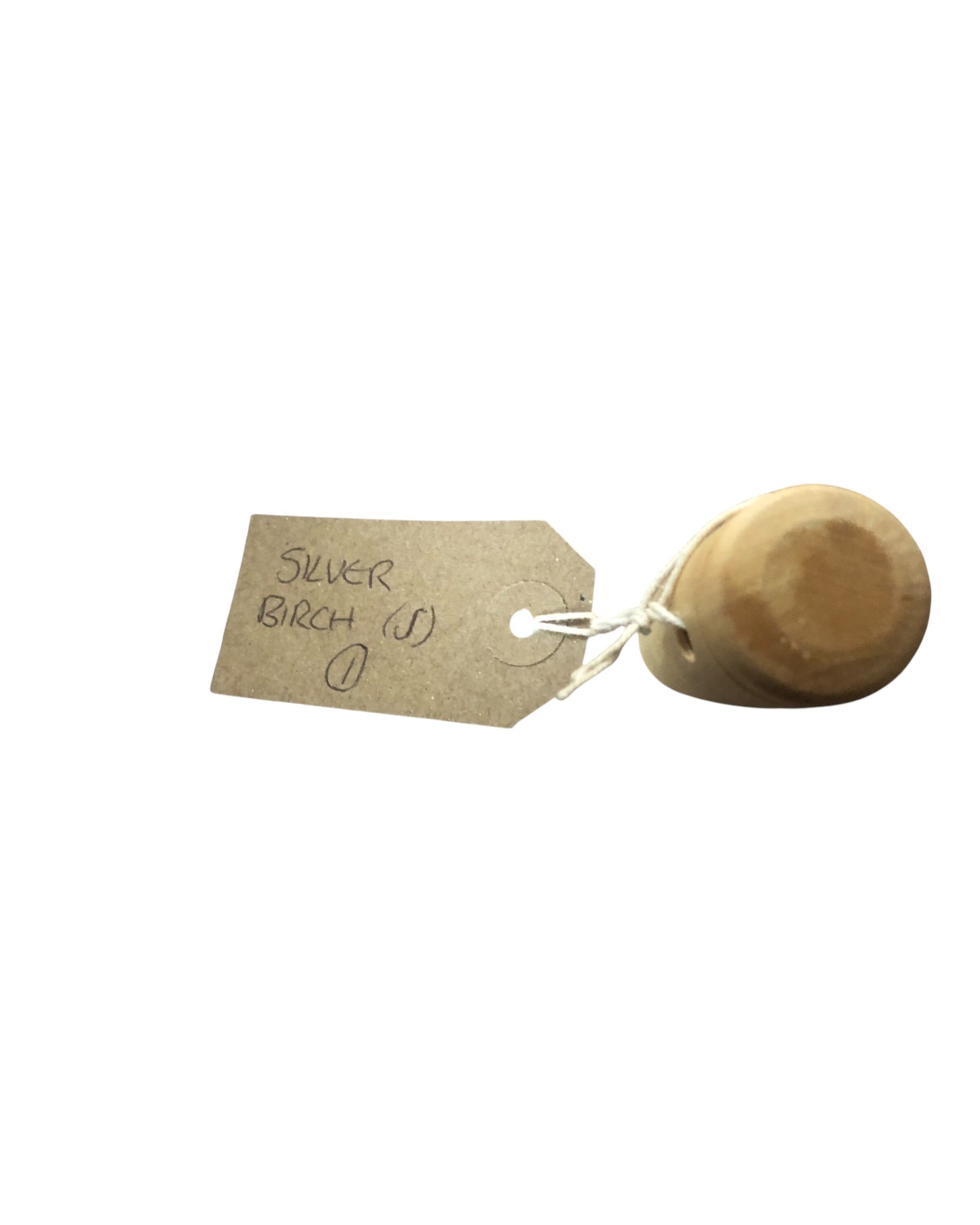 Small Ferro rod handle handmade from SILVER BIRCH
