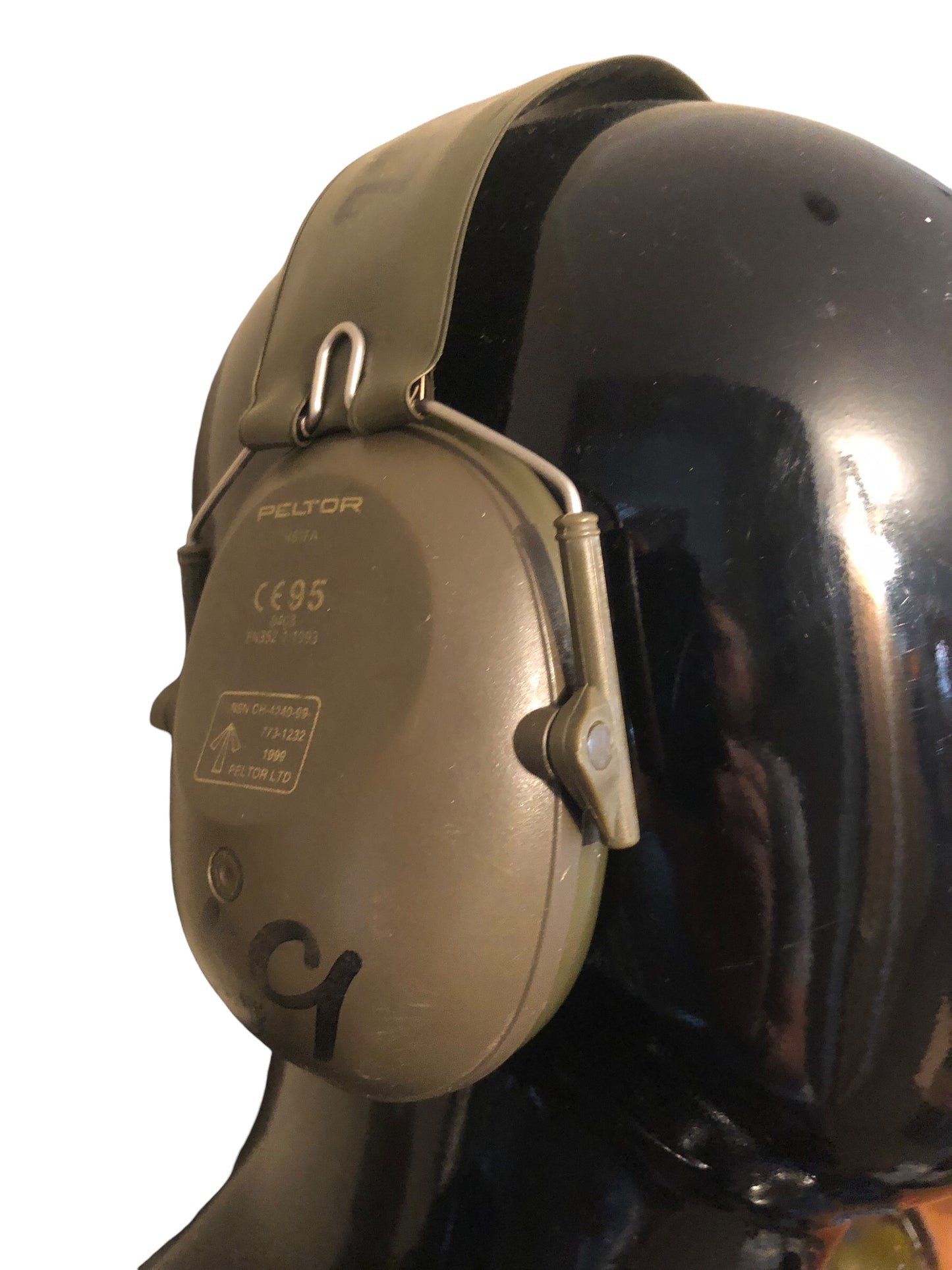 British Army Peltor ear defenders green