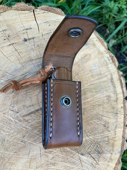Leather 91-93mm Swiss Army Knife Belt Pouch No Ferro Loop