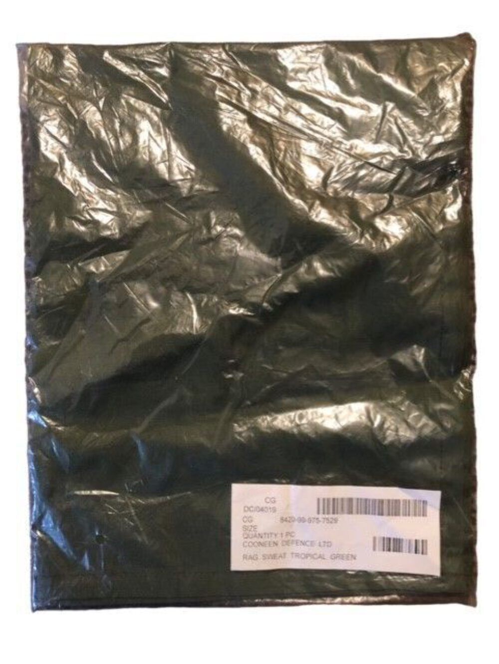 British Army cloth sweat rag olive