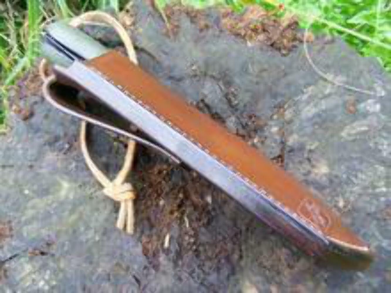 Leather Laplander saw sheath made to order