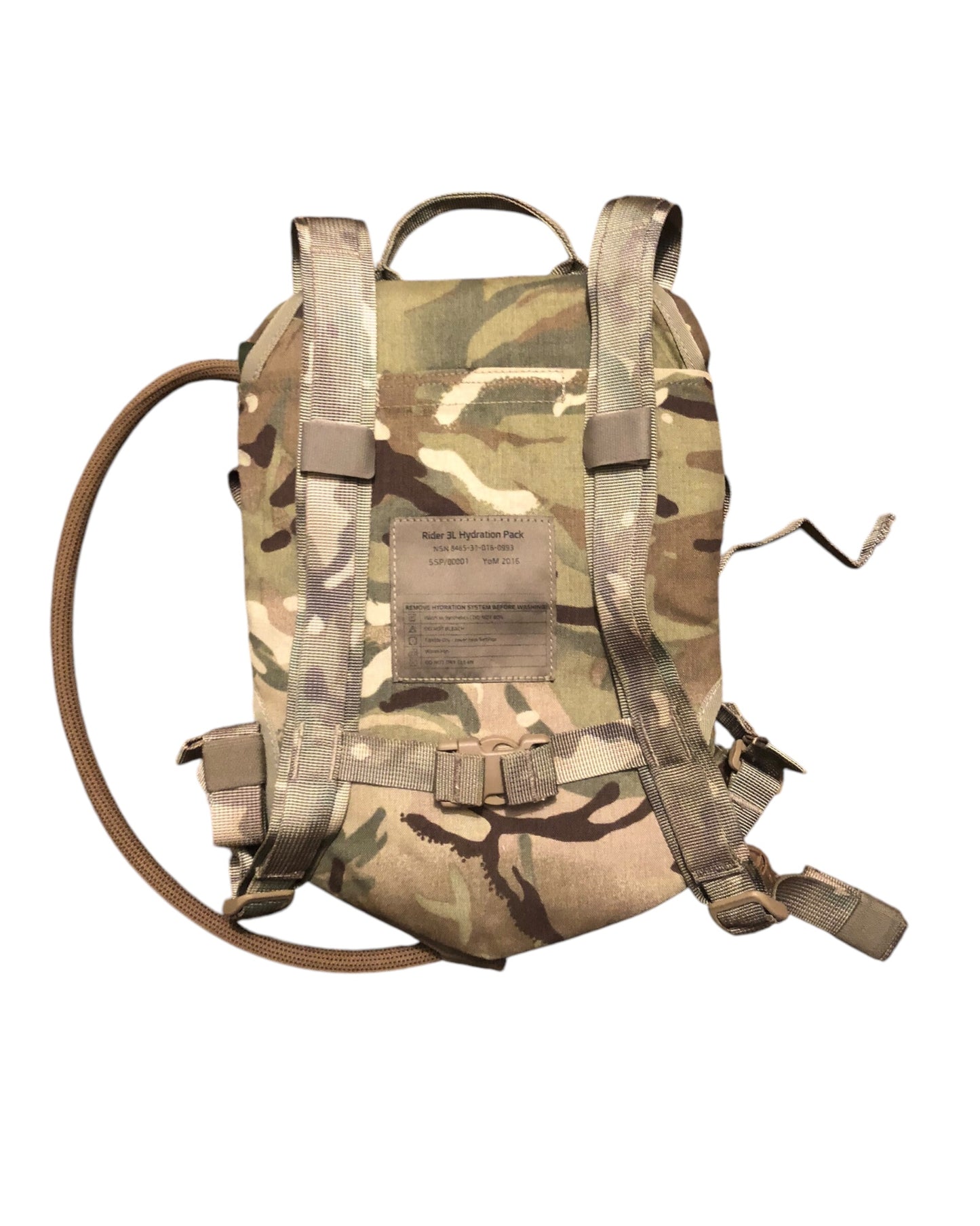 British Army 3L Rider hydration pack MTP