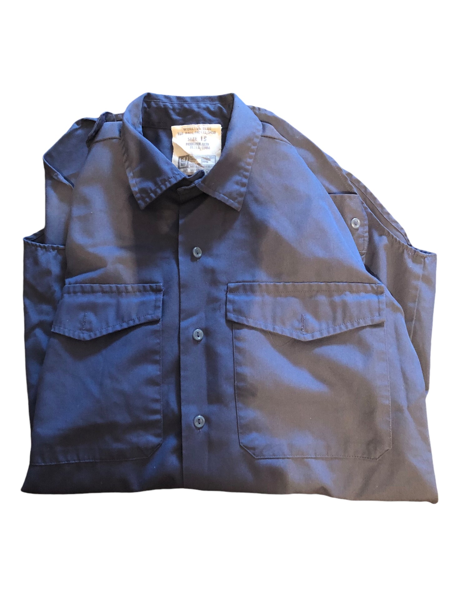 RAF working blue vintage shirt