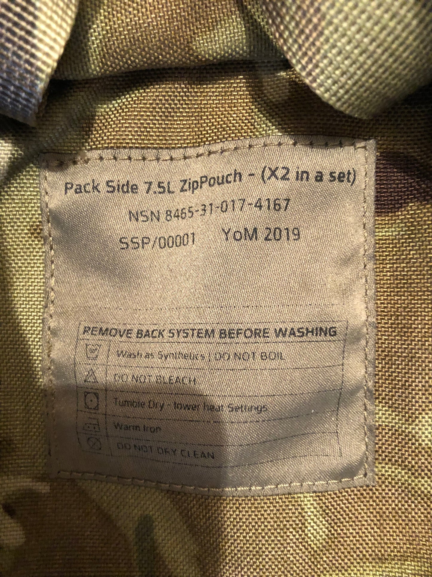 British Army Virtus side pouches 7.5 Litre capacity