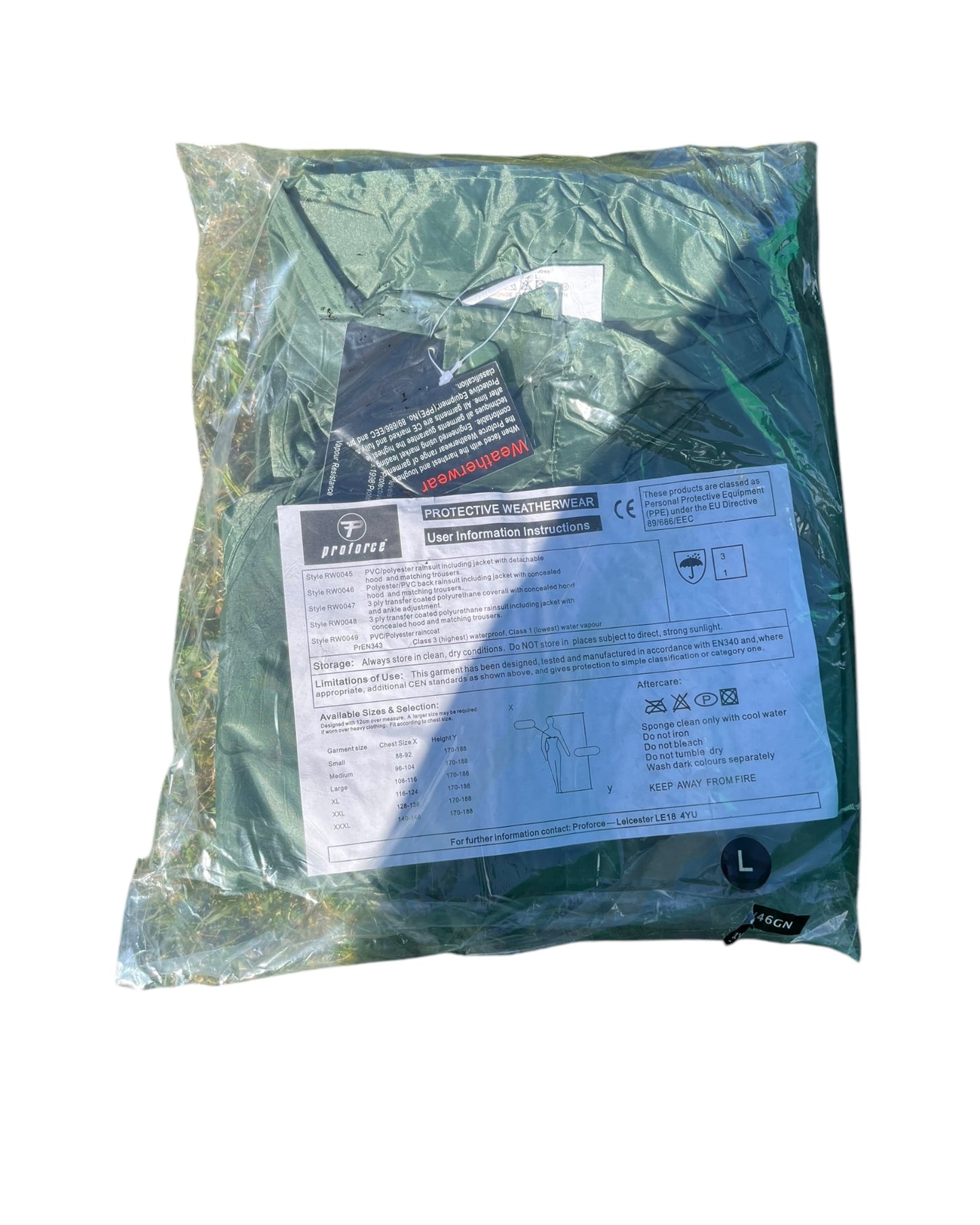 PRO FORCE Waterproof jacket and trousers set - ex fire brigade stock - NEW