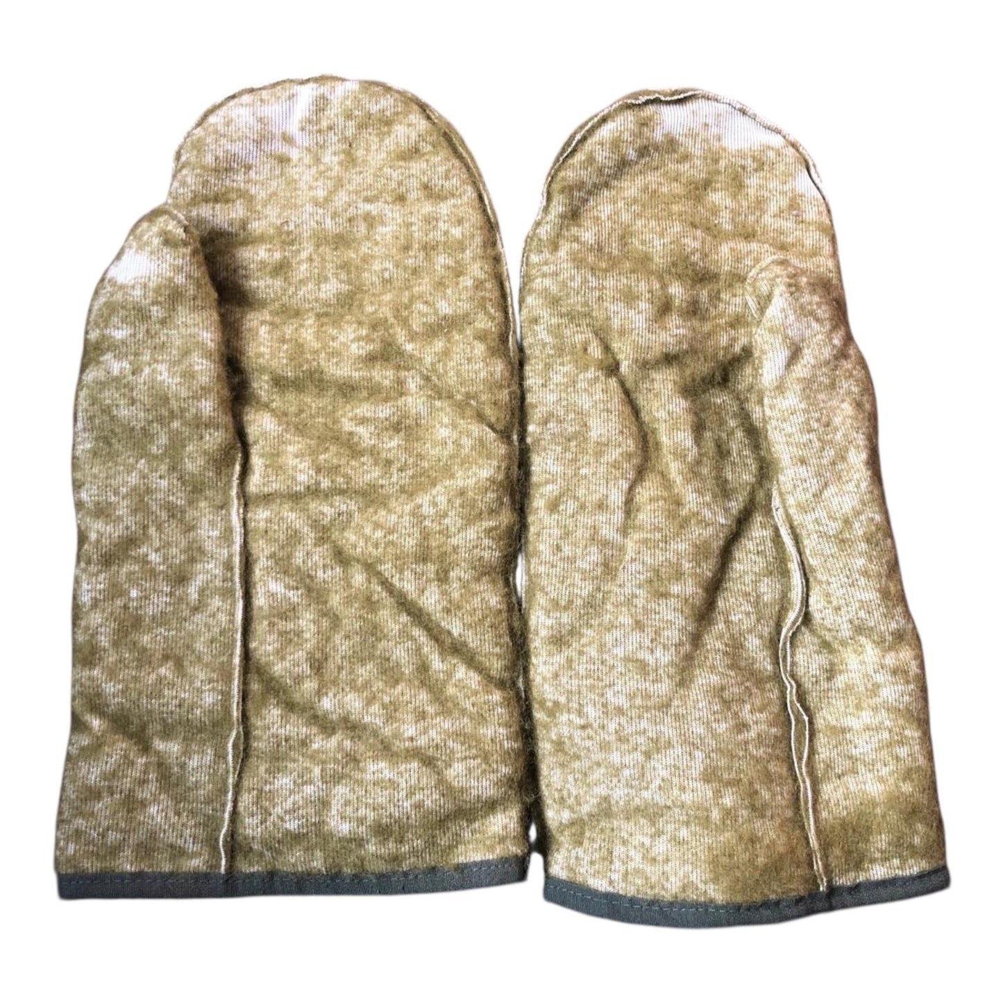 British Army extreme cold weather inner mittens liner large wool blend grade 2 used
