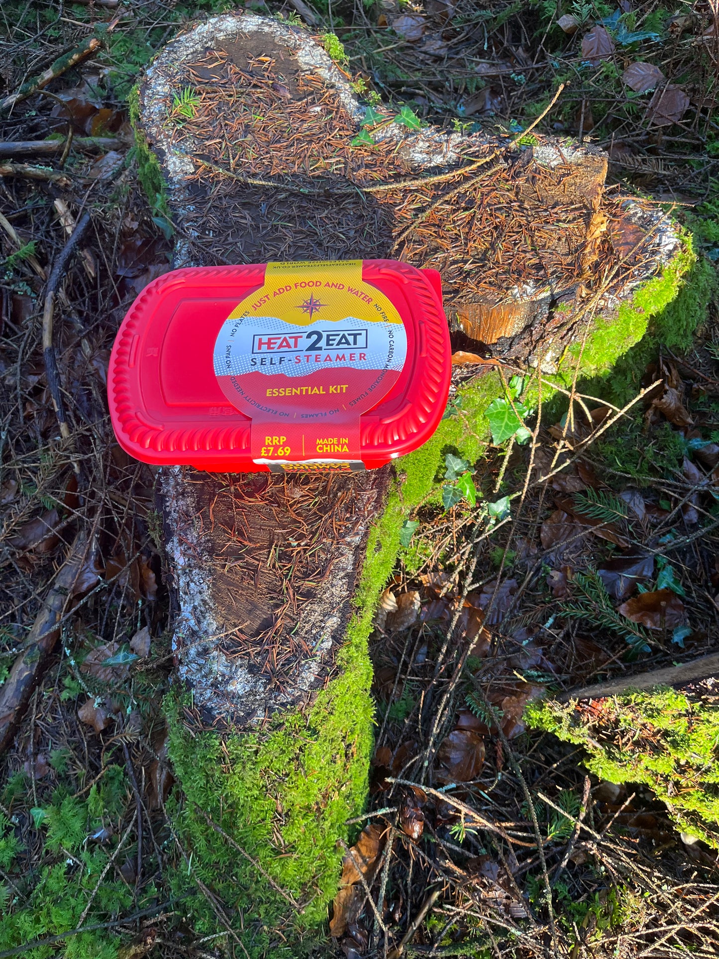 Heat2eat camping stove self steamer and 2x heat stones for camping food Medium