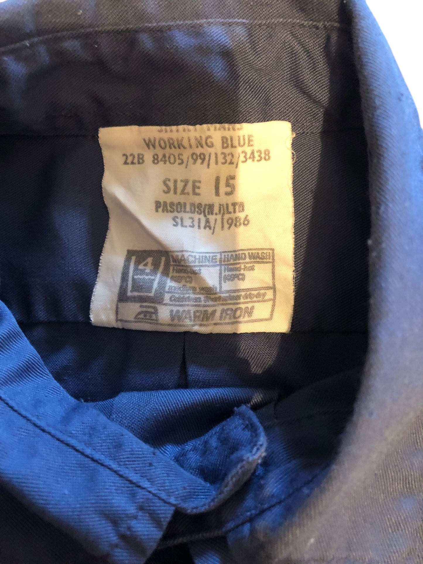 RAF working blue vintage shirt