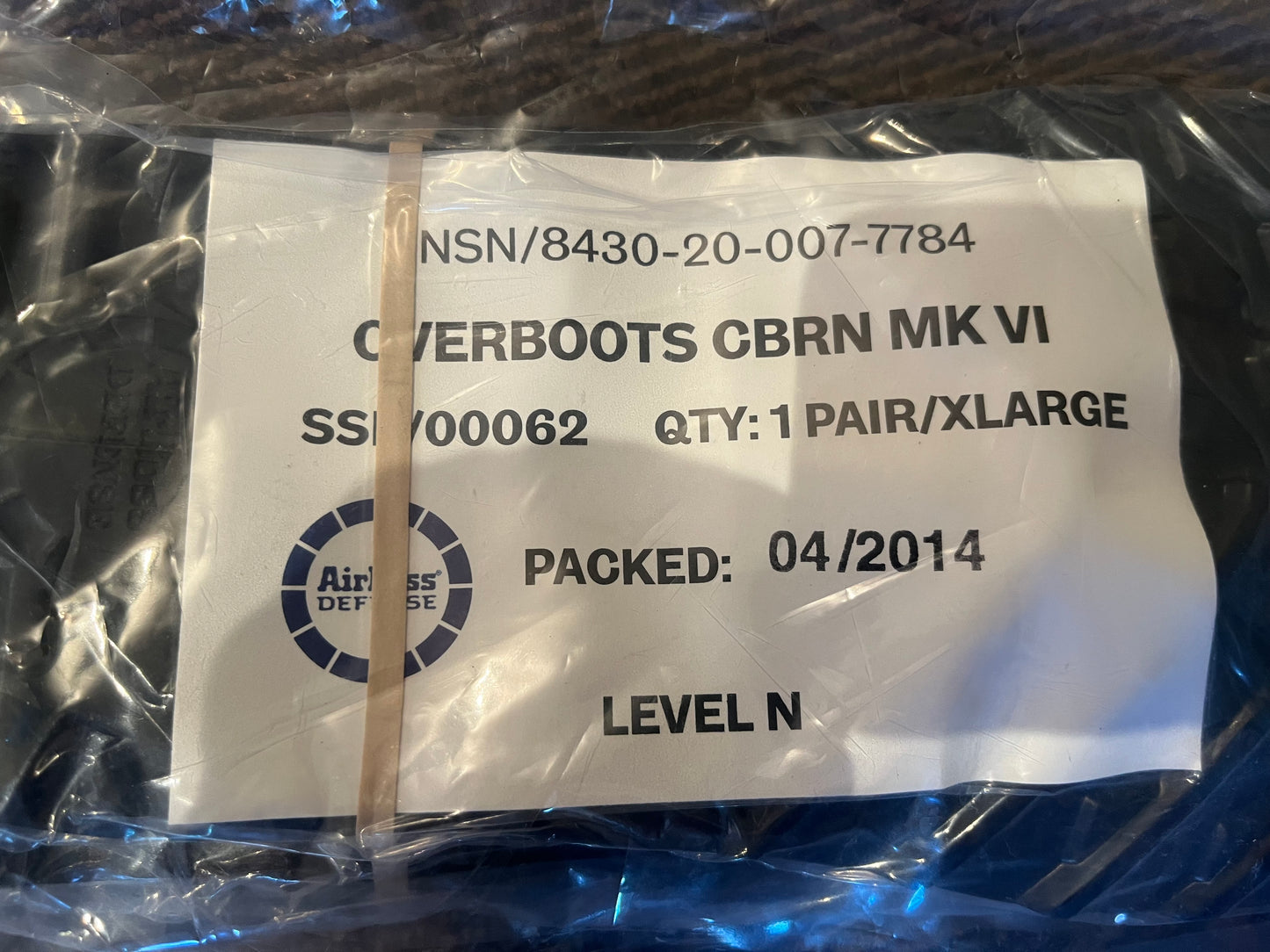 CBRN trousers jacket and overshoes set