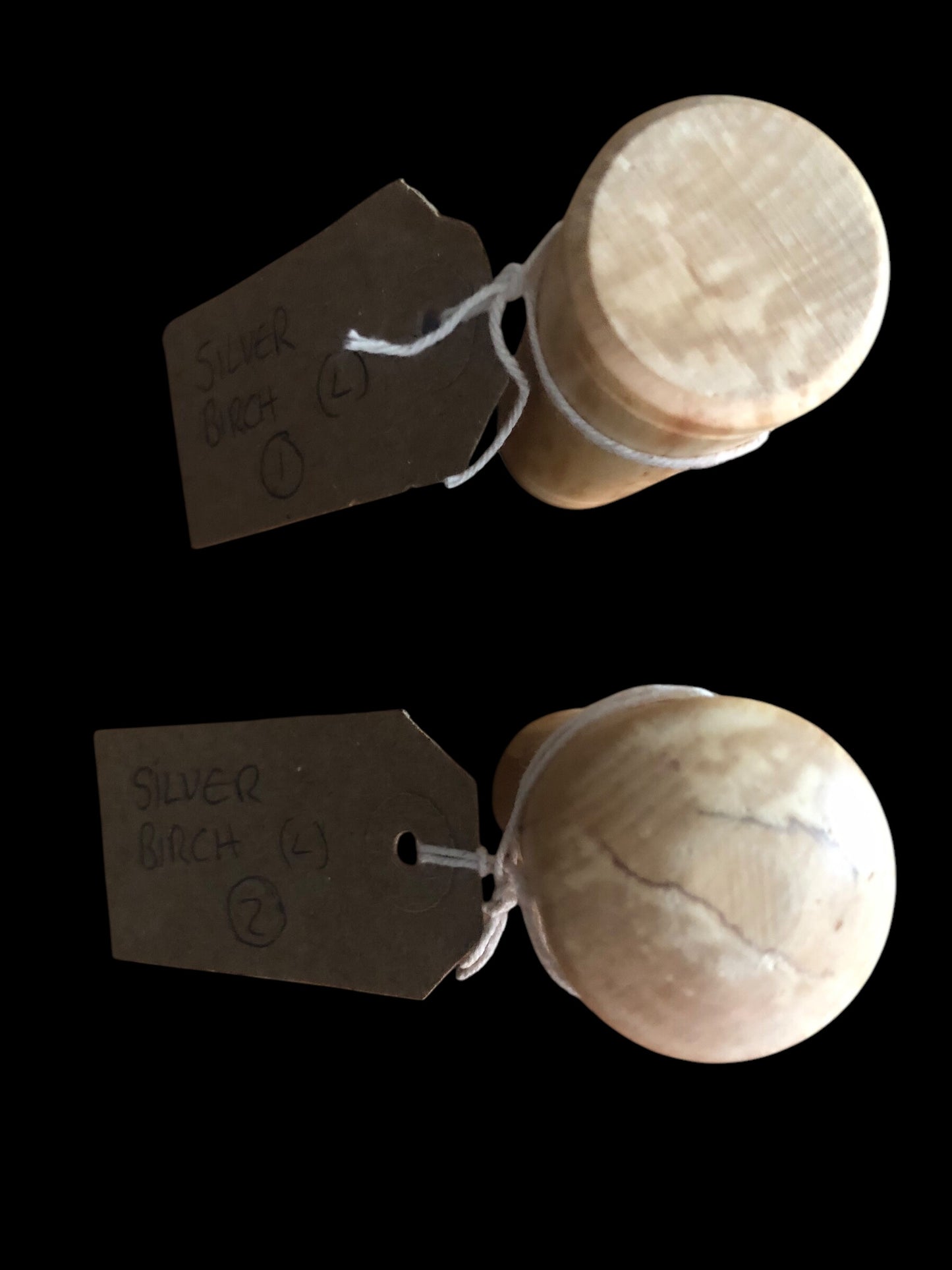 Large Ferro rod handle handmade from SILVER BIRCH