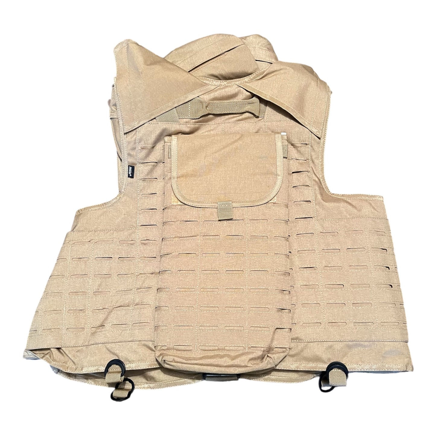 MKU Military grade Plate carrier Body armour cover only no filler in desert colour