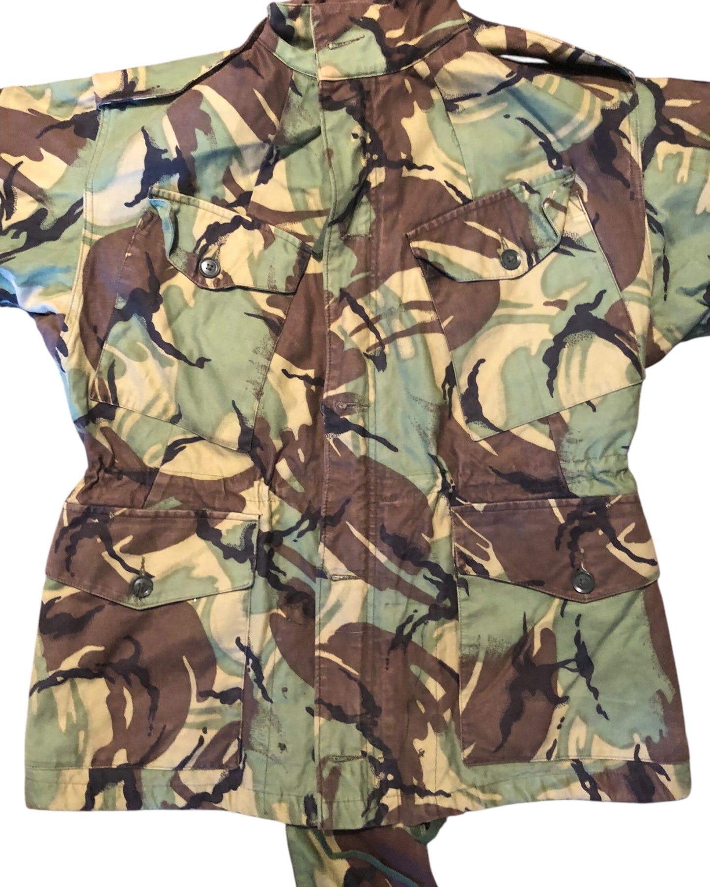 Vintage British Army combat smock 1968 pattern DPM woodland