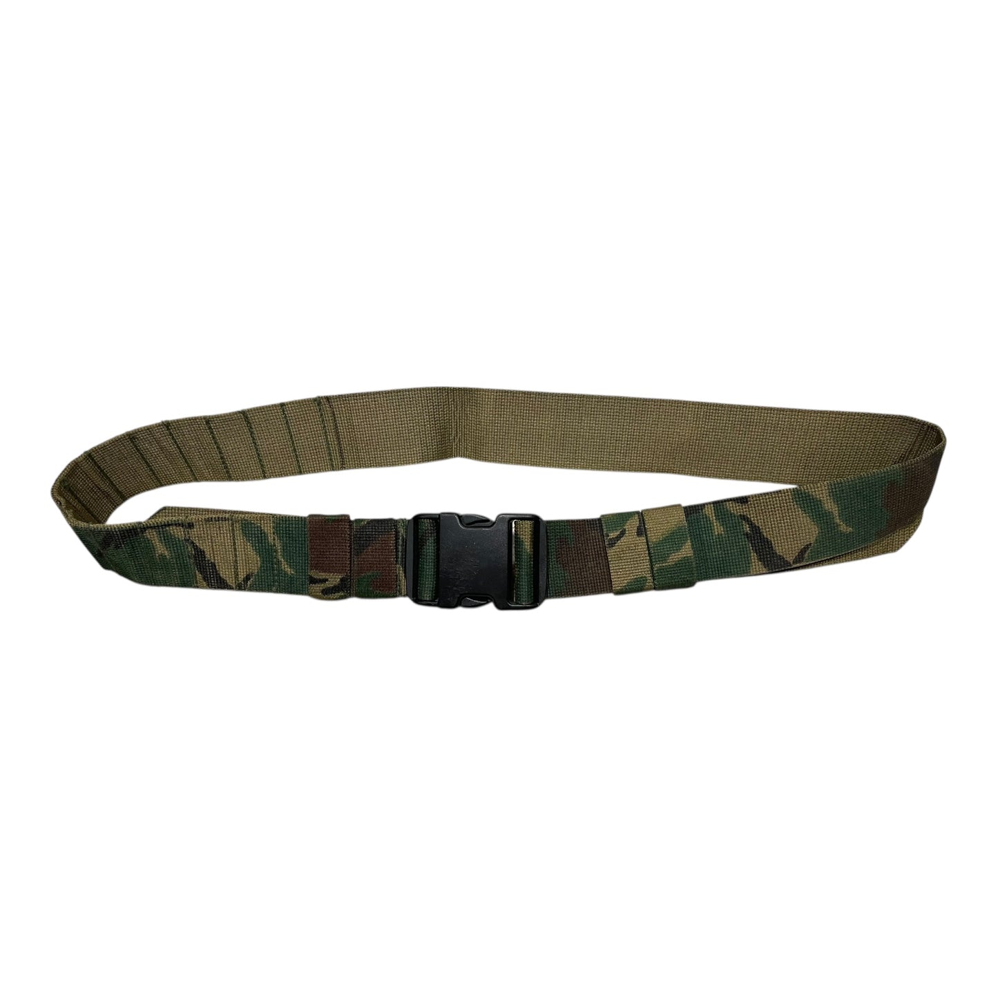 Dutch Army DPM nylon tactical belt with a quick-release plastic buckle.