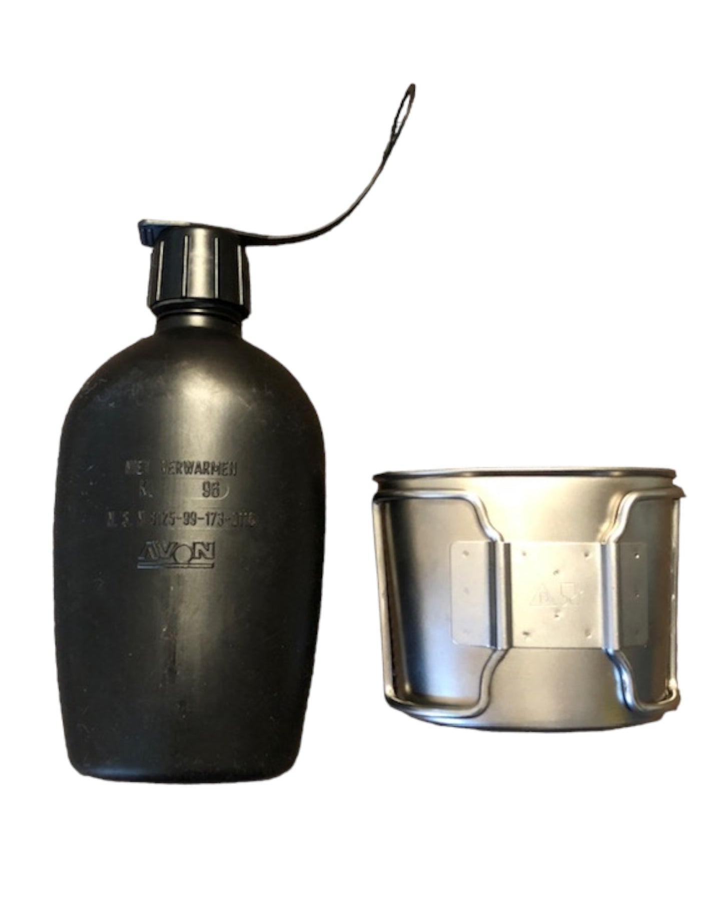 Dutch Army water bottles and aluminium cup crusader style