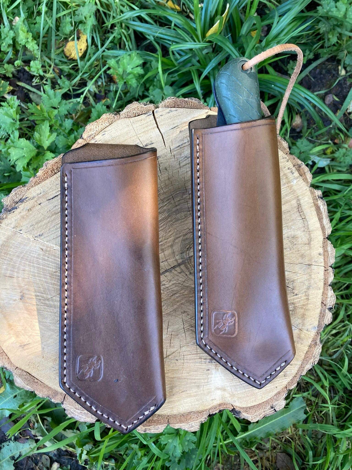 Handcrafted leather Laplander saw sheath IN STOCK