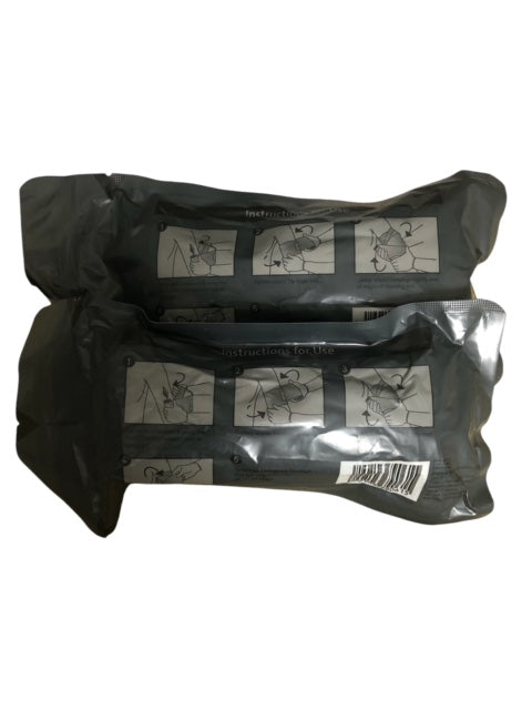 Pair of Israeli bandage tauma wound dressing 6'' haemorrage control bandage EXPIRED