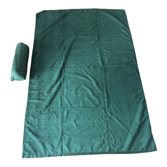 British Army Micro Fleece OG Combat Towel And Bag Medium
