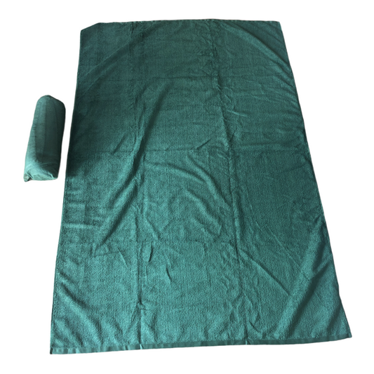 British Army Micro Fleece OG Combat Towel And Bag Large