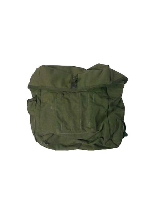 British Army olive green haversack respirator bag