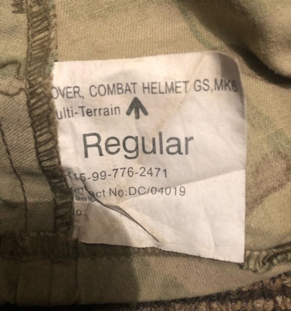 British Army MTP scrim para commando helmet cover Mk6 Regular