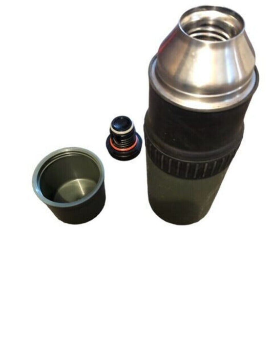 Dutch Army flask thermos 1 Ltr bottle cup Green