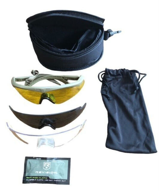 British Army Revision Sawfly protective glasses and case