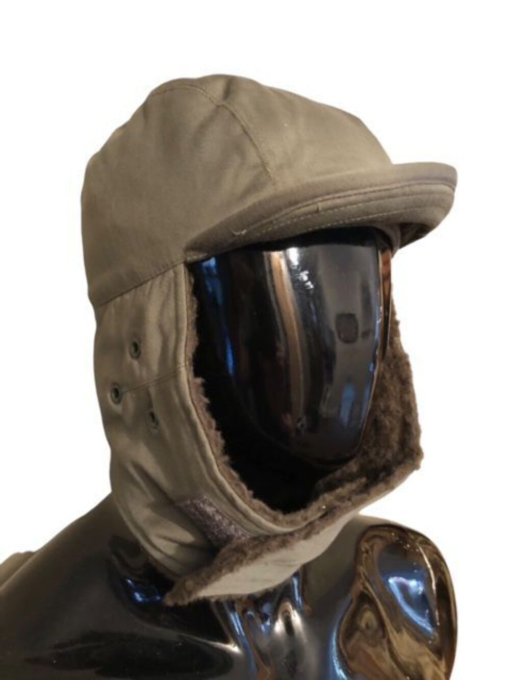 French Army Paul Boye cold weather trapper hat olive green
