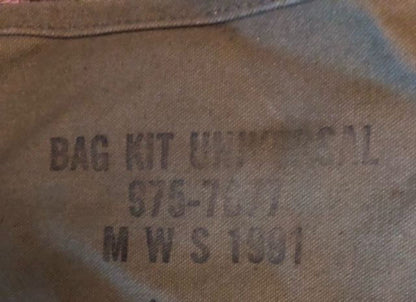 British Army universal olive green kit bag 1991
