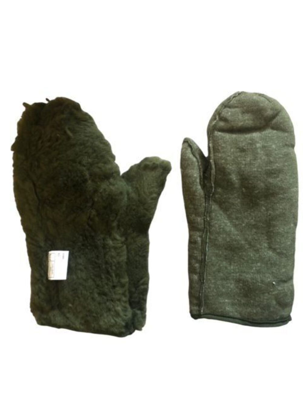 British Army extreme cold weather inner mittens liner large wool blend