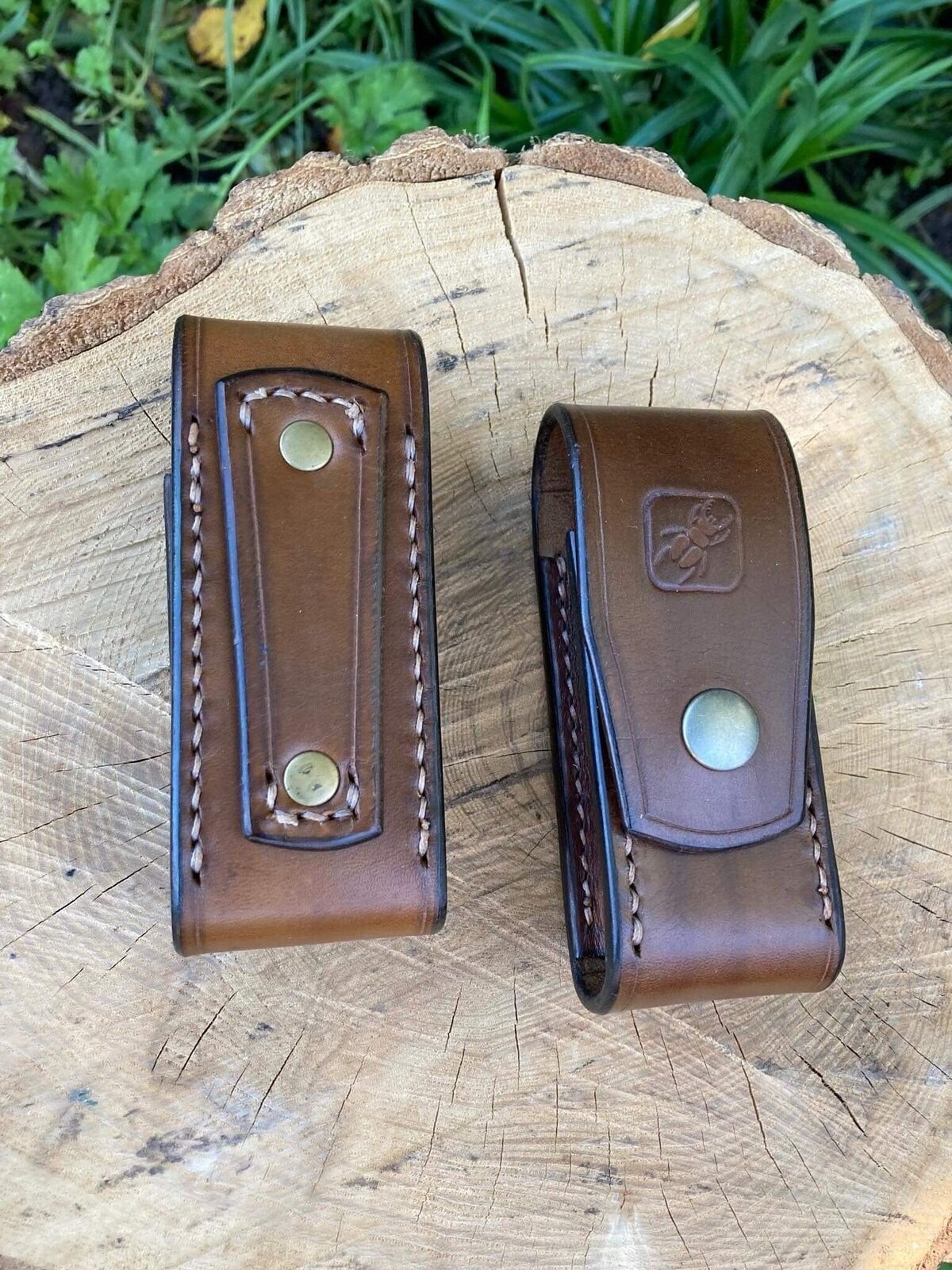 Handcrafted Leatherman charge pouch in stock