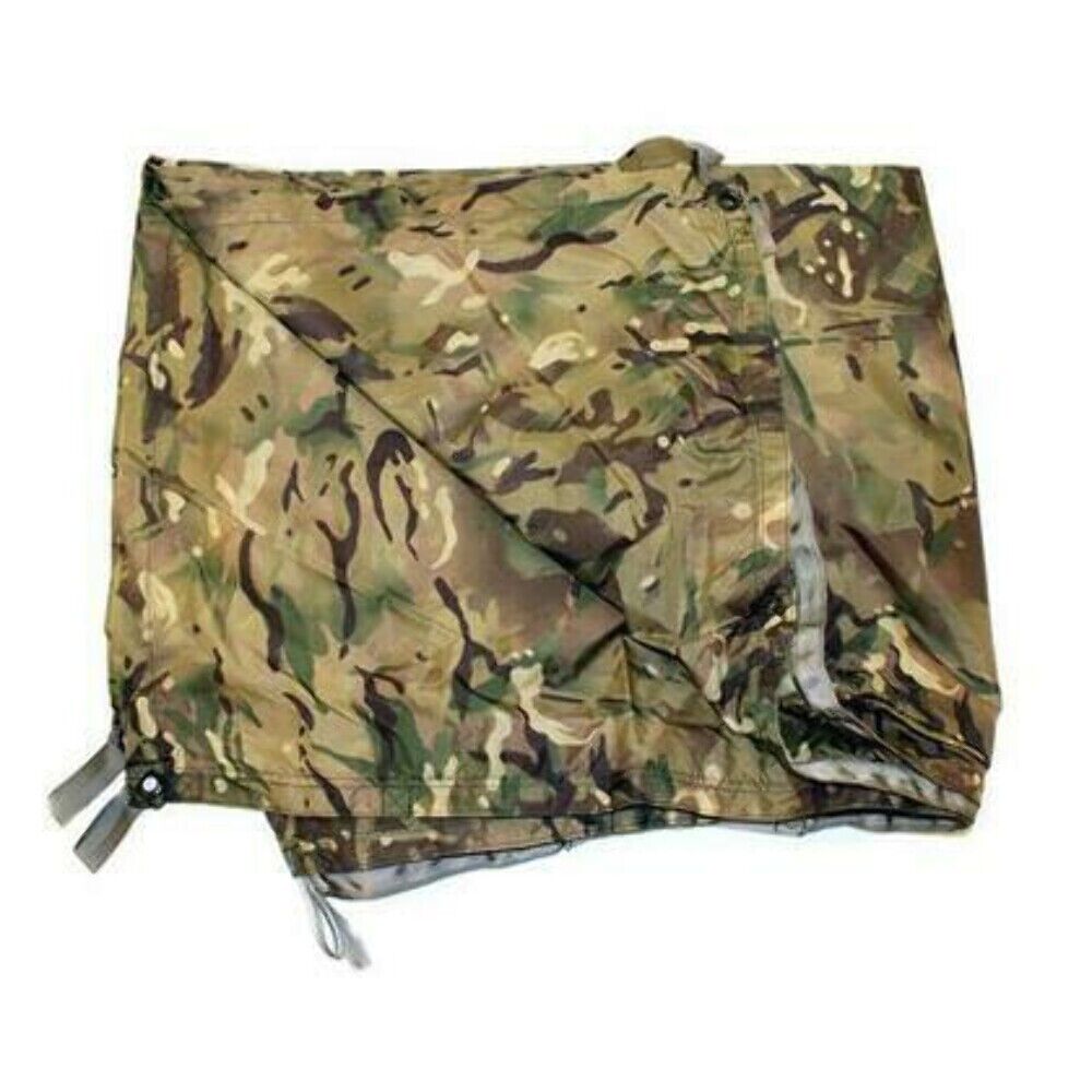 British Army MTP camo basha - Tarp without stuff sack and sticky ridge