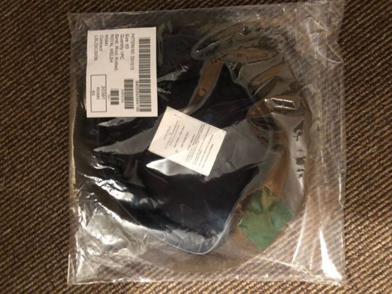 British Army Royal Welsh woollen beret- NEW