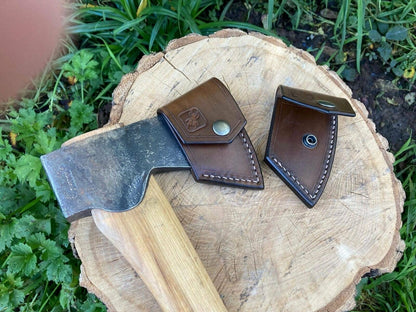 Handcrafted Leather Gransfors Bruk Small Forest Axe Blade Cover IN STOCK