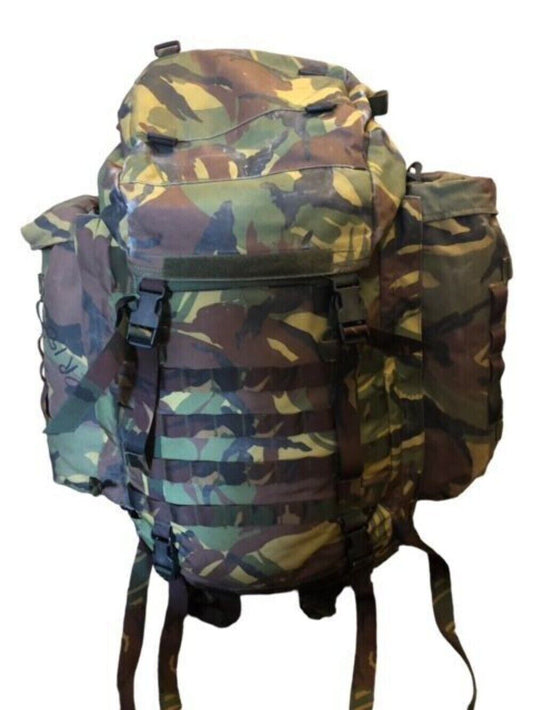 Dutch Army DPM Saracen bergen rucksack large 110 litre issued 2x G2 side pouches