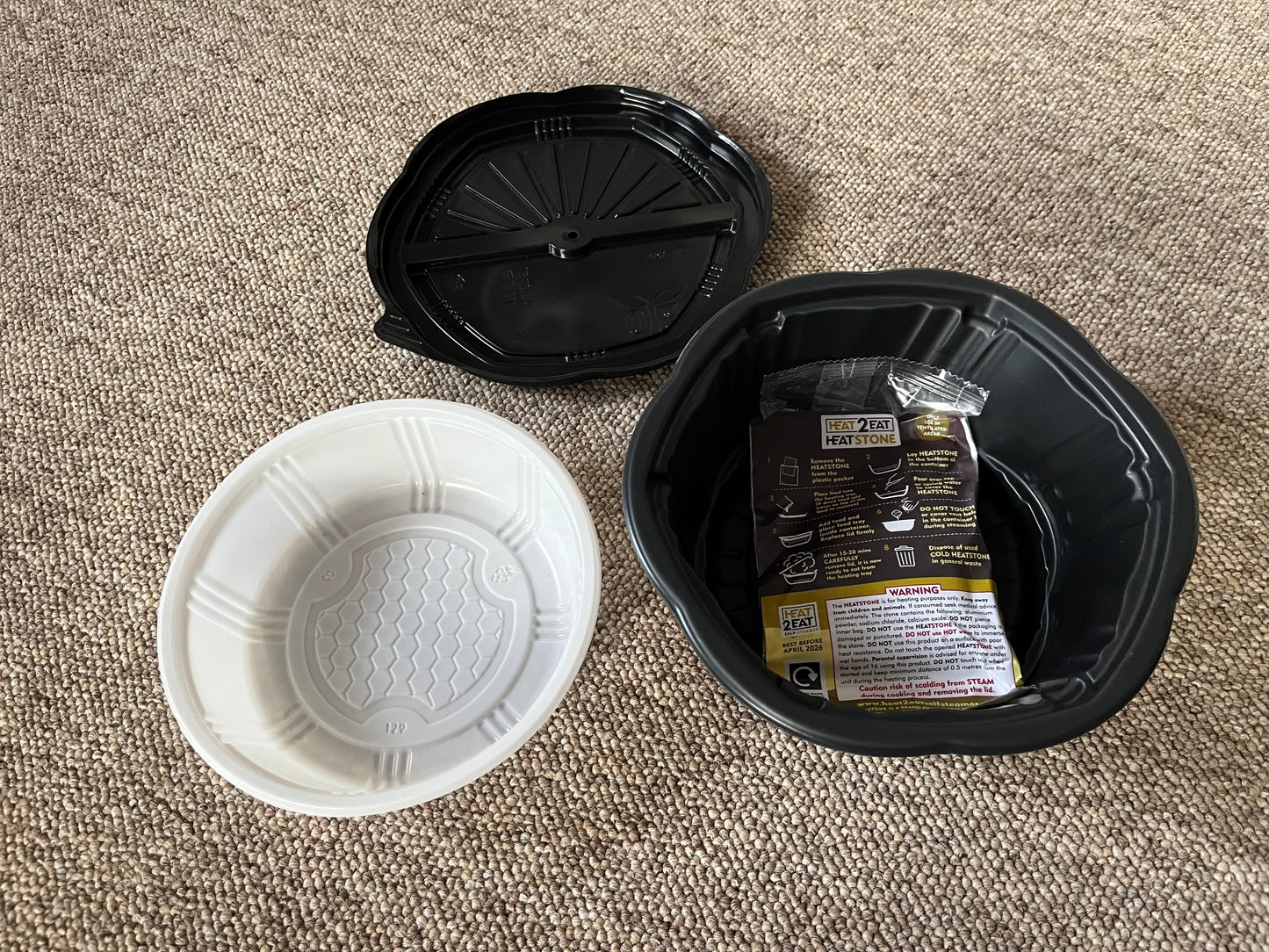 Single medium - Heat2eat ration pack / M.R.E food steamer cookers