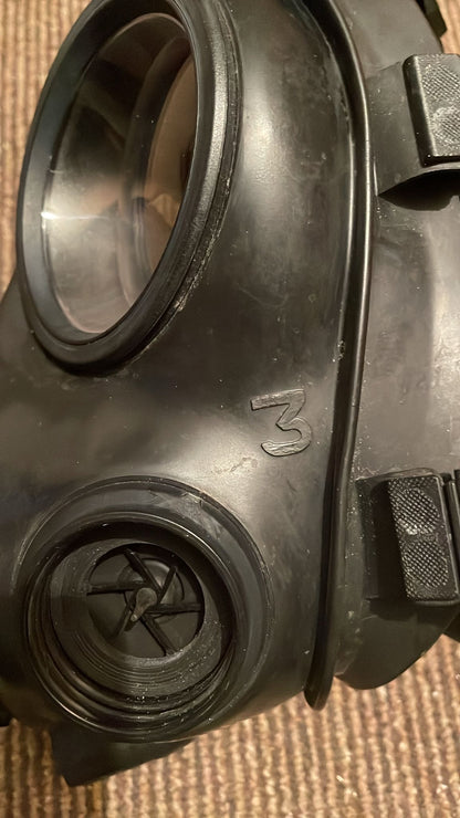 British army s10 respirator gas mask 1988 size 3