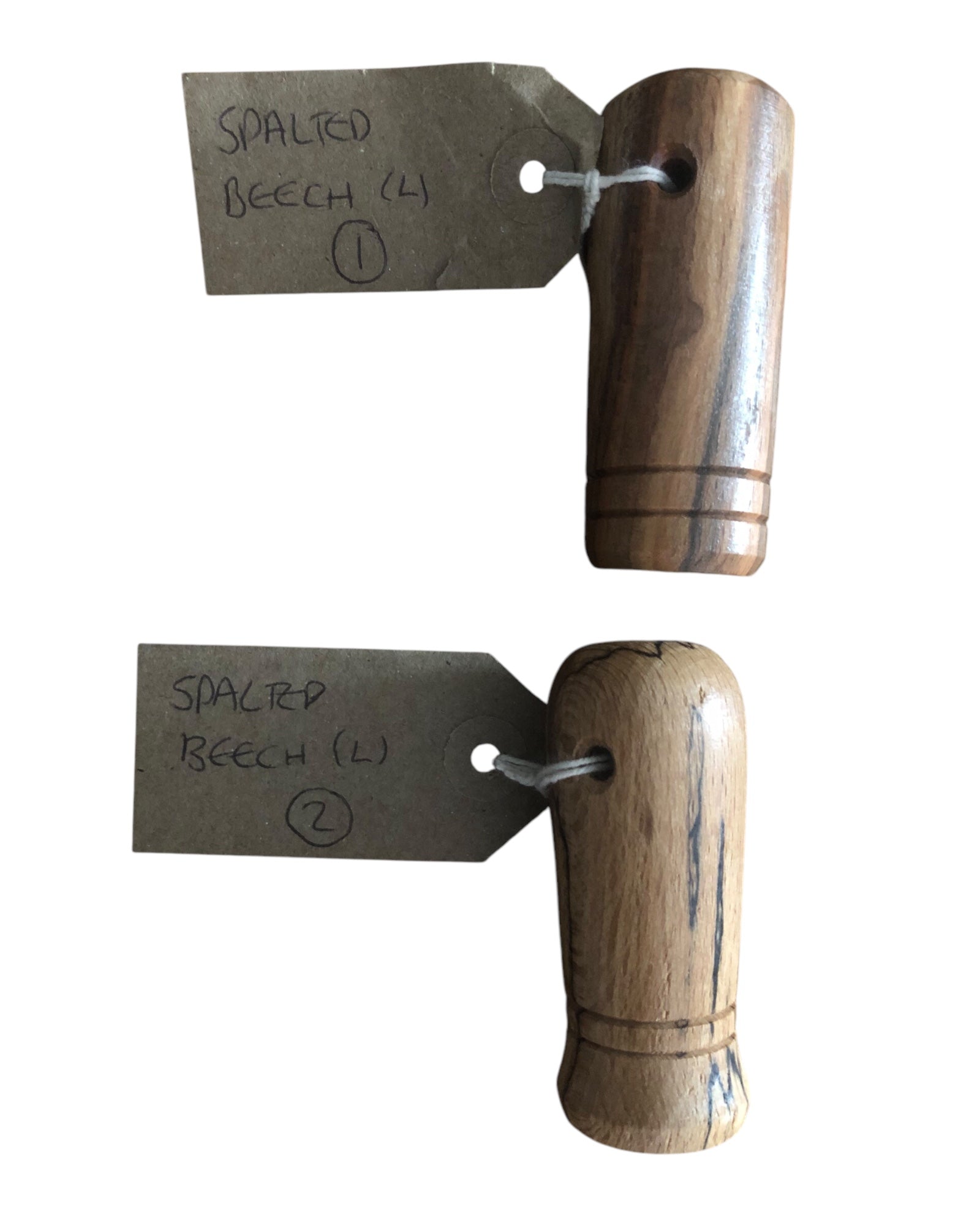 Rod Handle Pattern Large Ferro rod handle handmade from SPALTED BEECH – IN2 THE WILDERNESS