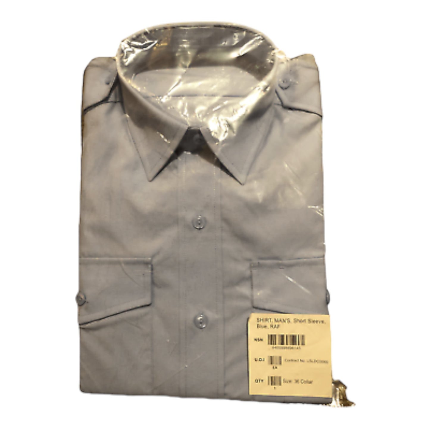 RAF Mens Uniform Short Sleeved Blue Shirt New