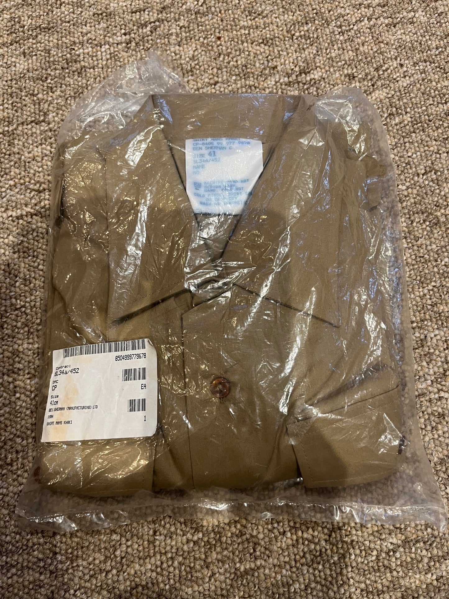 British Army Ben Sherman khaki long sleeved shirt