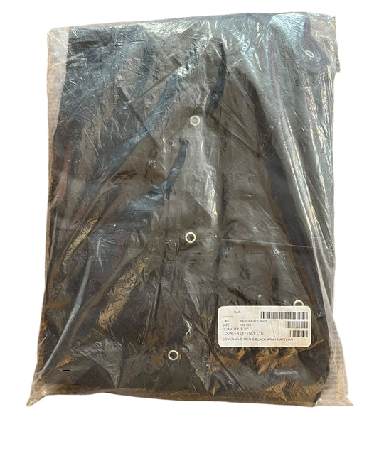 British Army coveralls popper fastening black